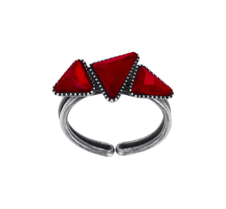 Ring "Jumping Angles" Red