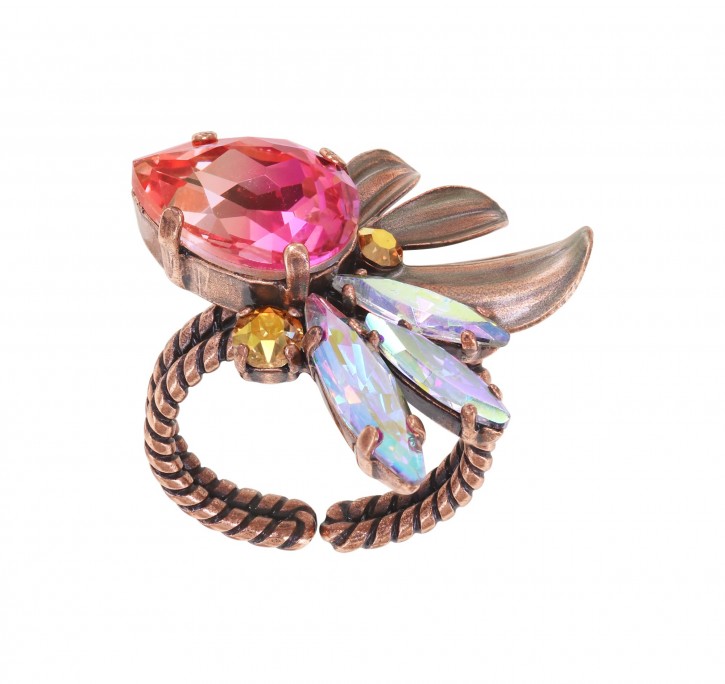 Ring "Crystal Forest" Pink