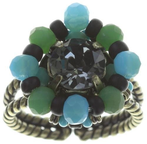 Ring "Bead of the Beads" Grün-Schwarz