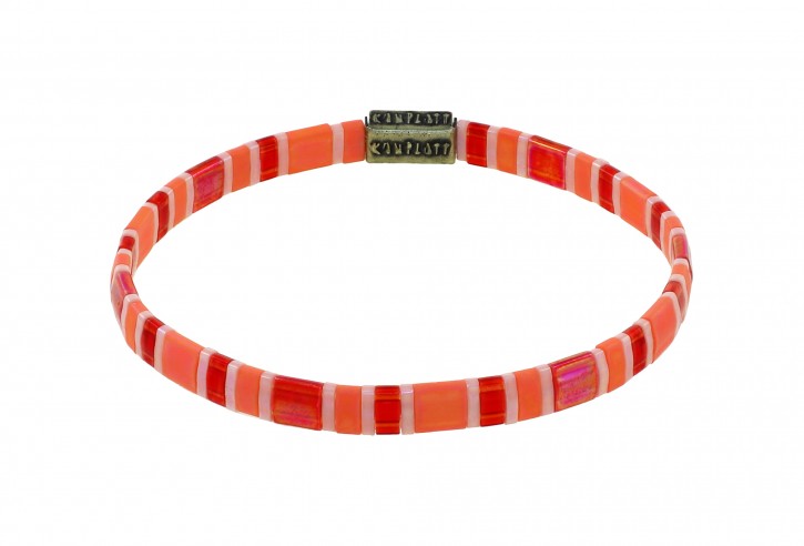 Armband "Tilala" Multi Orange-Rot