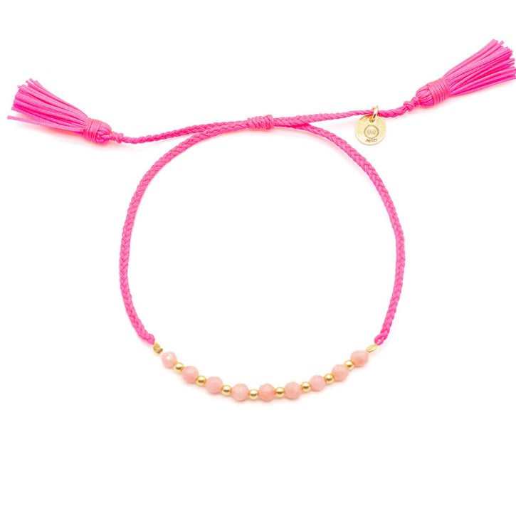 Armband "Airy" Pink Coral Gold