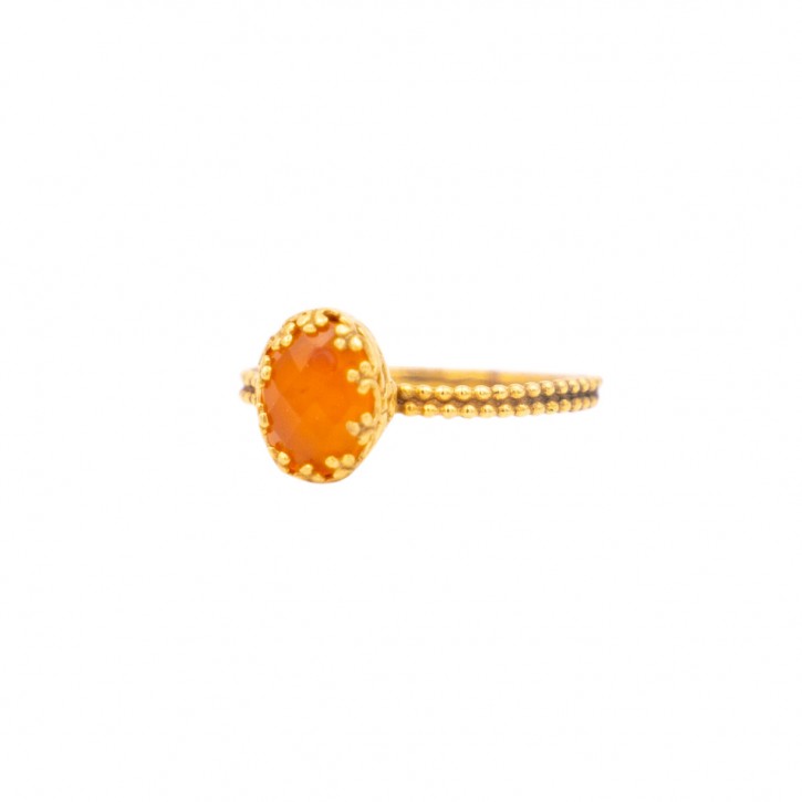Ring "Gemstone Gold" Orange
