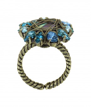 Ring "Cocktail at the Beach" Blue-Green